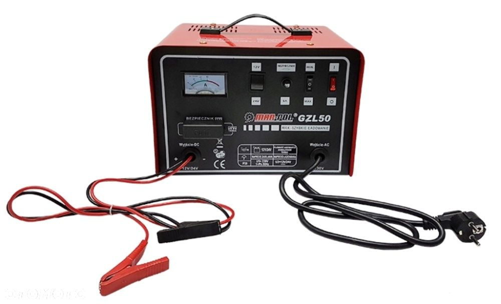 Prostownik samochodowy Szybkie ładowanie GZL50 12/24V 50A MarPol - 4