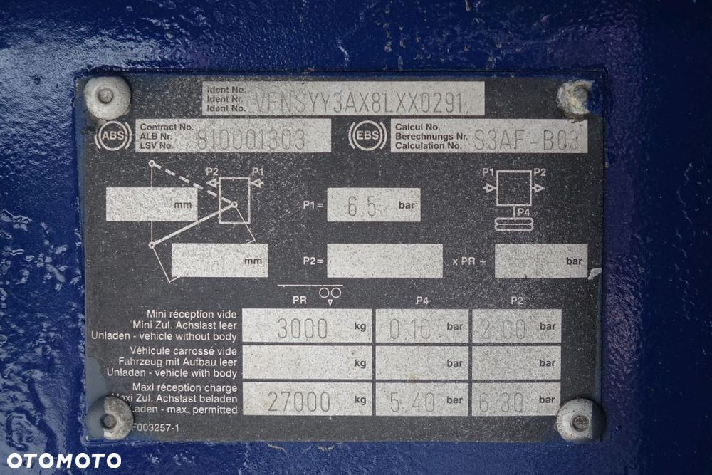 Trailor PLATFORMA / BURTOWA / OSIE SMB / PODŁOGA WZMACNIANA - SZYNA-DESKA - 29