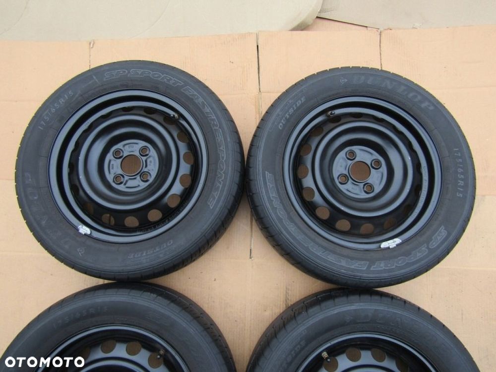 4x Felgi Koła 15 Toyota Yaris III IQ ET39  Opony 175/65 15 Dunlop - 3