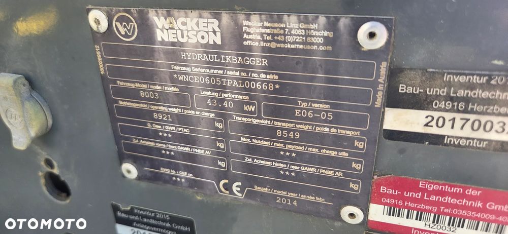 Wacker Neuson <<Wacker Neuson 8003, 2014r, POWERTILT, centralne smarowanie, pompka paliwa, z Niemiec>>>> - 27