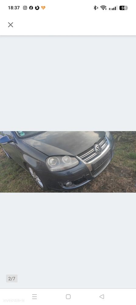 GOLF V KOMBI JETTA V KOMPLETNY PRZÓD LC5F pas maska zderzak lampy XENON itd - 2
