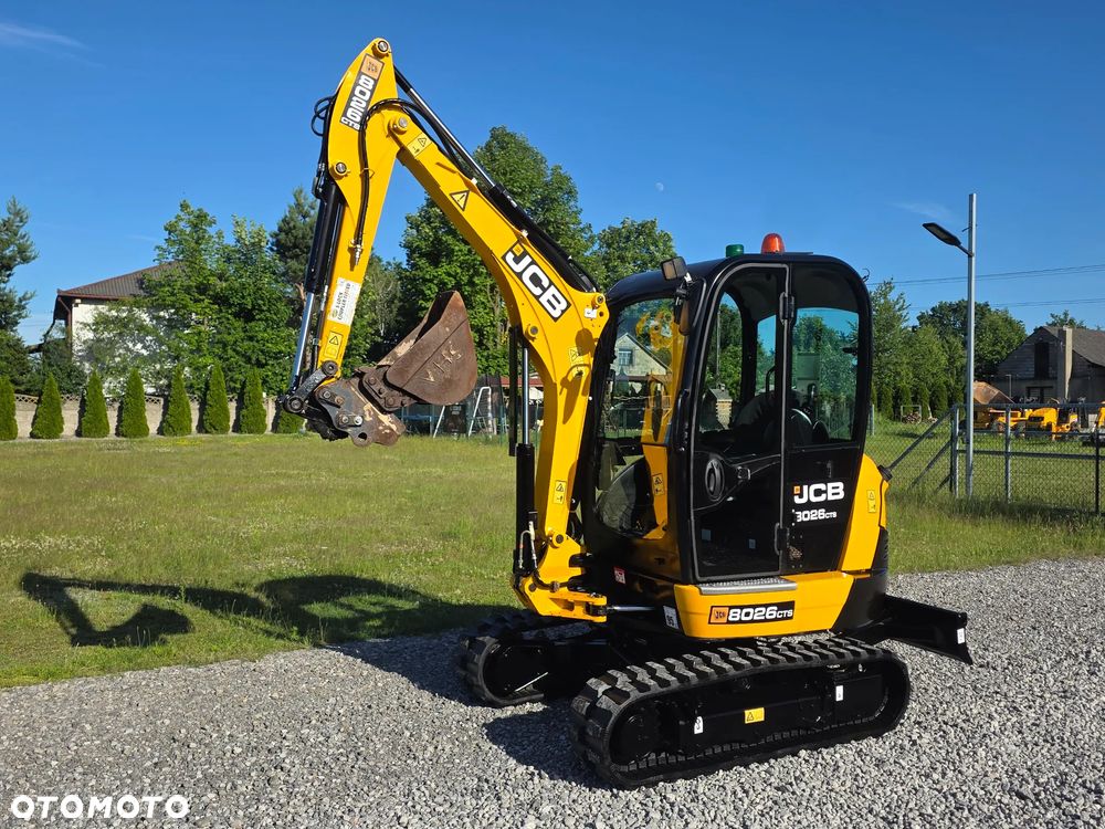 JCB JCB 8026 CTS mini Koparka 1901 MTG sprowadzona 3 łyżki szybkozłącze hydrauliczne piękny stan GOODBER 8025 30 - 25