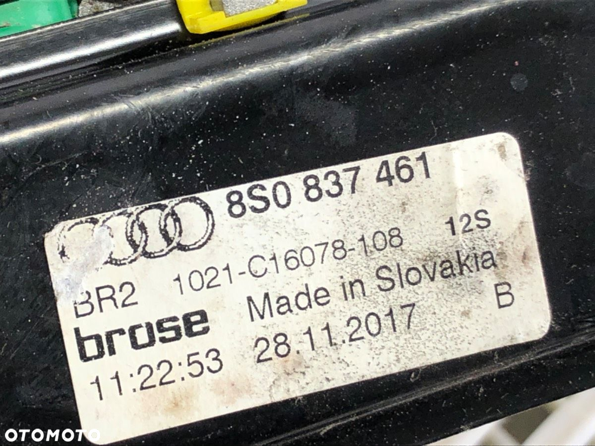 PODNOŚNIK SZYBY LEWY PRZÓD - 210.00 PLN - AUDI TT (FV3, FVP) 2014 - 2022 2.5 RS quattro 294 kW - 4