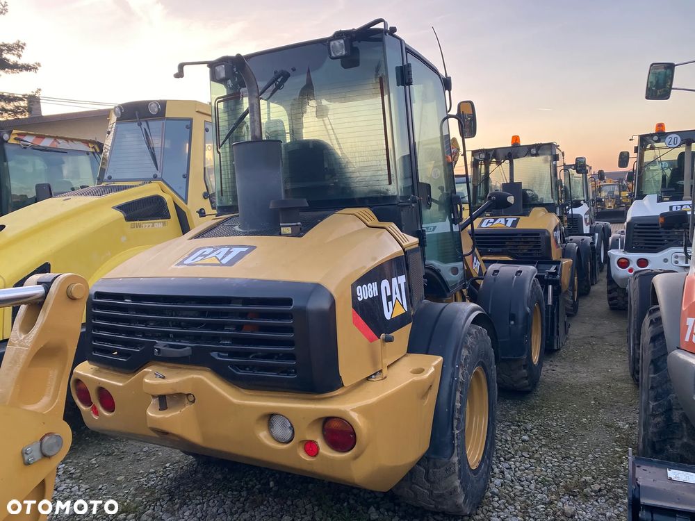 Caterpillar CAT 908H, BEZ DPF-A, ŁYŻKA OTWIERANA + WIDŁY, z NIEMIEC, SUPER STAN, - 5