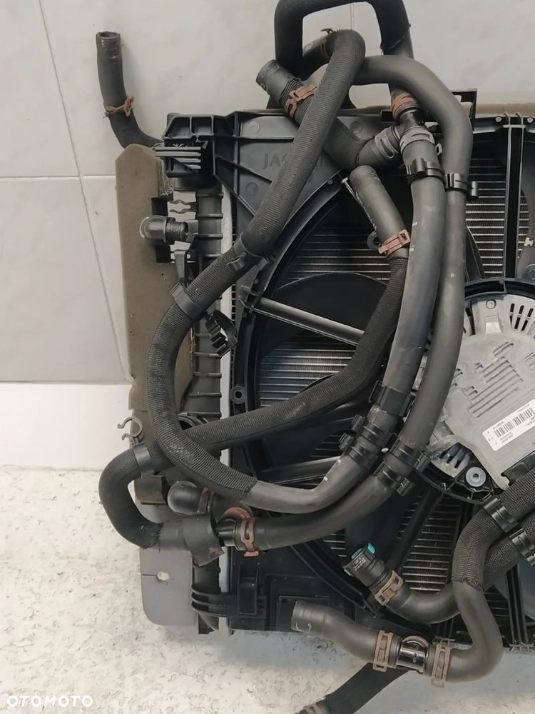 JAGUAR XJ X351 5.0 SC KOMPLET CHŁODNIC CHŁODNICA WENTYLATOR KOMPLET ORYGINAŁ - 11