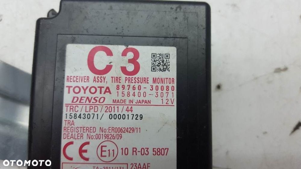 MODUŁ STEROWNIK CIŚNIENIA KÓŁ LEXUS GS 450H IV 89760-30080 - 3