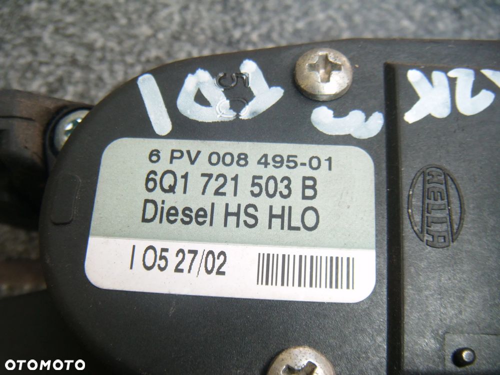 seat ibiza III 1.9 tdi pedał- potencjometr gazu  6q1721503b - 2