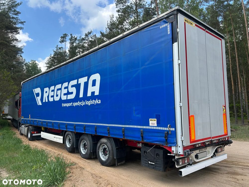Wielton FIRANKA / COILMULDA / MEGA R 19.5 / OSIE SAF / PIERWSZA OŚ PODNOSZONA / 2018 ROCZNIK / PODNOSZONY DACH / DOSTĘPNE 4 SZTUKI DO WYBORU !! - 2