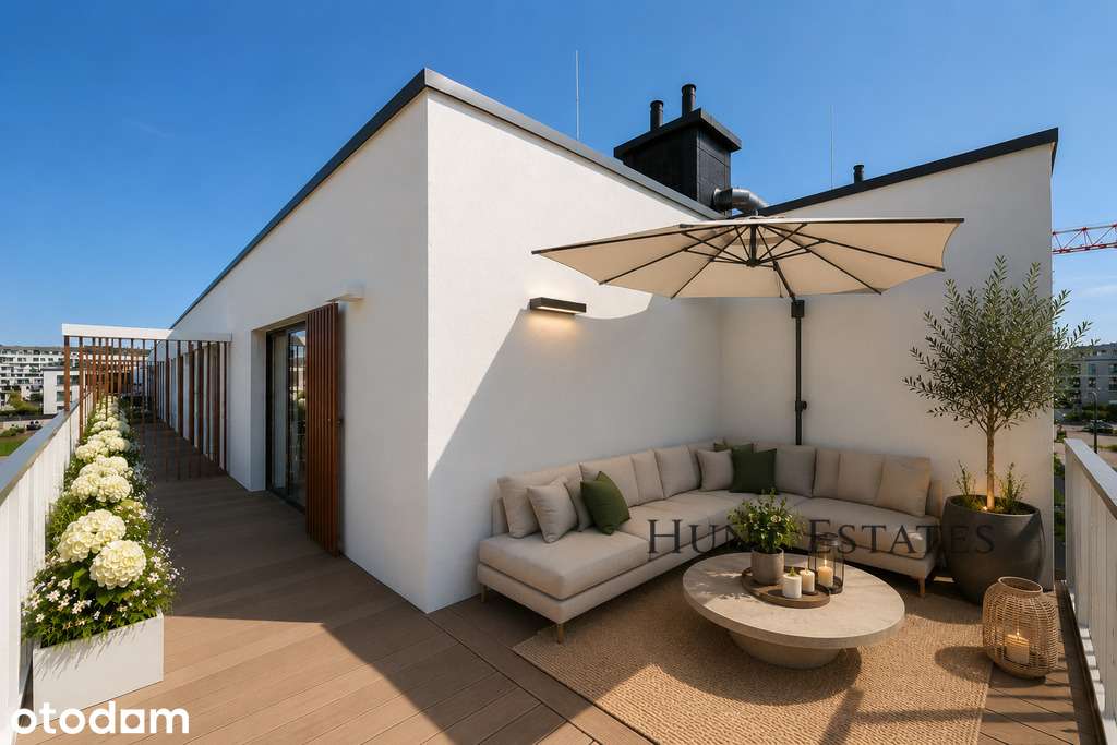 2 poziomowy apartament z dwoma tarasami
