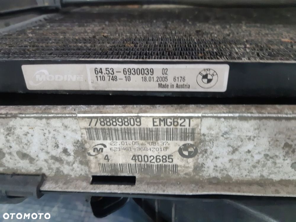 BMW E87 E90 E92 2.0 D KOMPLET CHŁODNIC WENTYLATOR - 2