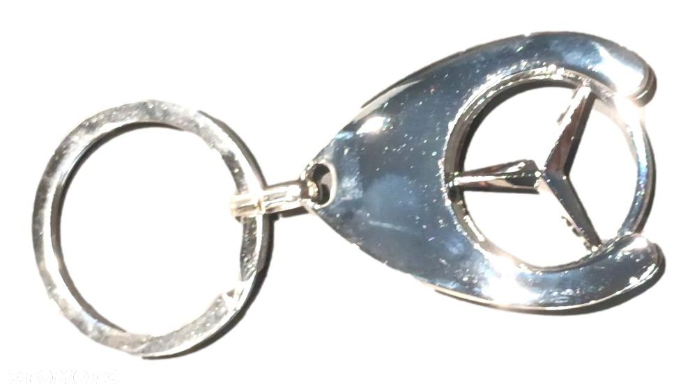 MERCEDES Brelok breloczek zeton do wozka SREBRNY OE - 3