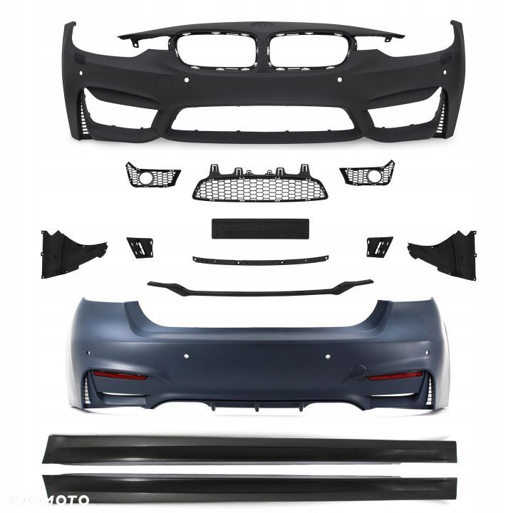 ZDERZAKI PROGI BMW F30 M-PAKIET SRA PDC M3 LOOK - 1