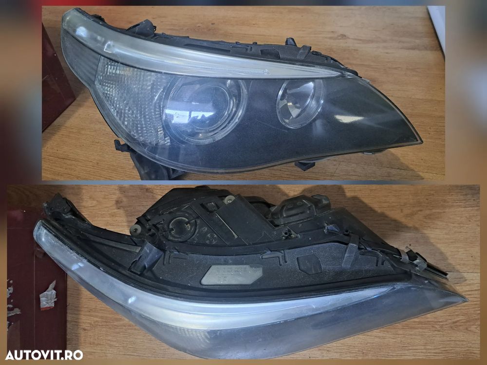 Far bixenon adaptiv dreapta ( cu defecte ) modul ballast xenon droser xenon adaptiv Originale BMW E60 E61 - 2