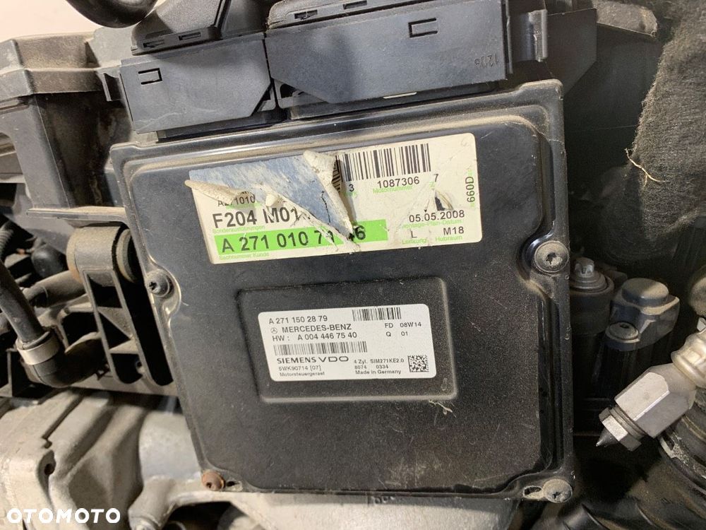 SILNIK KOMPLETNY  MERCEDES-BENZ KLASA C T-Model (S204) 2007 - 2014 C 200 Kompressor (204.241) 135 kW - 15