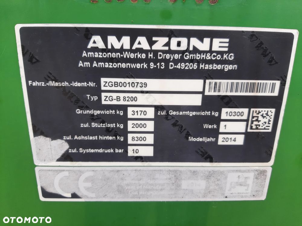 Amazone ZG-B 8200 DRIVE - 8
