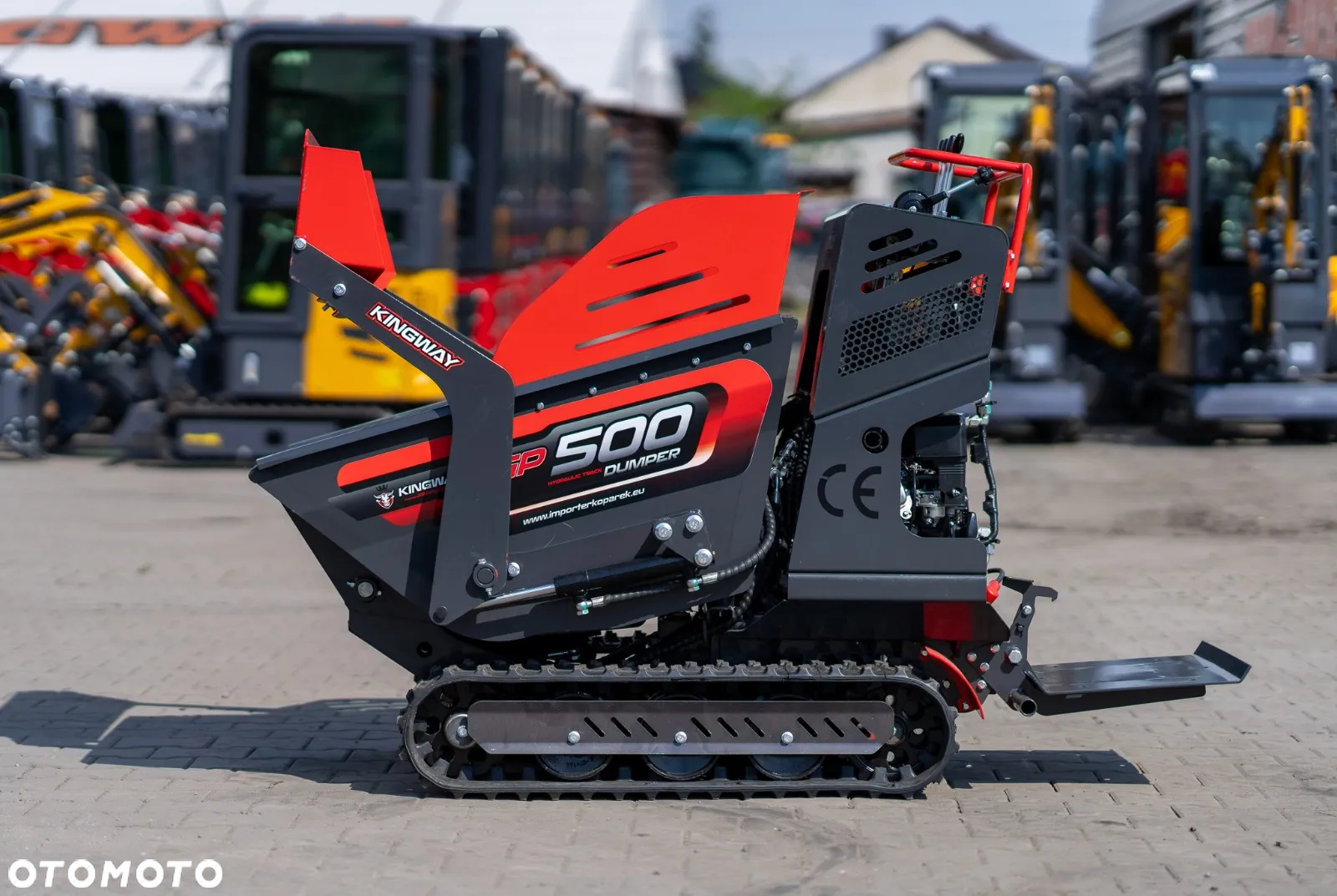 Kingway GP500 Dumper Wozidło taczka Miniwywrotka 500kg na GĄSIENICACH - 17