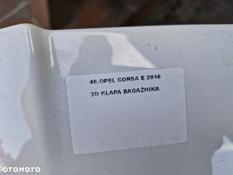 opel corsa e 3d klapa bagażnika tył tylna - 3