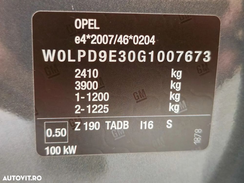 Opel Zafira Tourer 1.6 CDTI ECOTEC Start/Stop Selection - 15