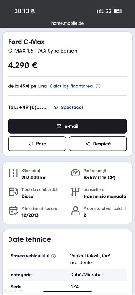 Ford C-Max 1.6 TDCi Start-Stop-System SYNC Edition - 7