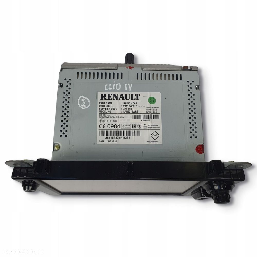 RADIO CD RADIOODTWARZACZ NAWIGACJA NAVI Renault Clio IV 281156831R - 3