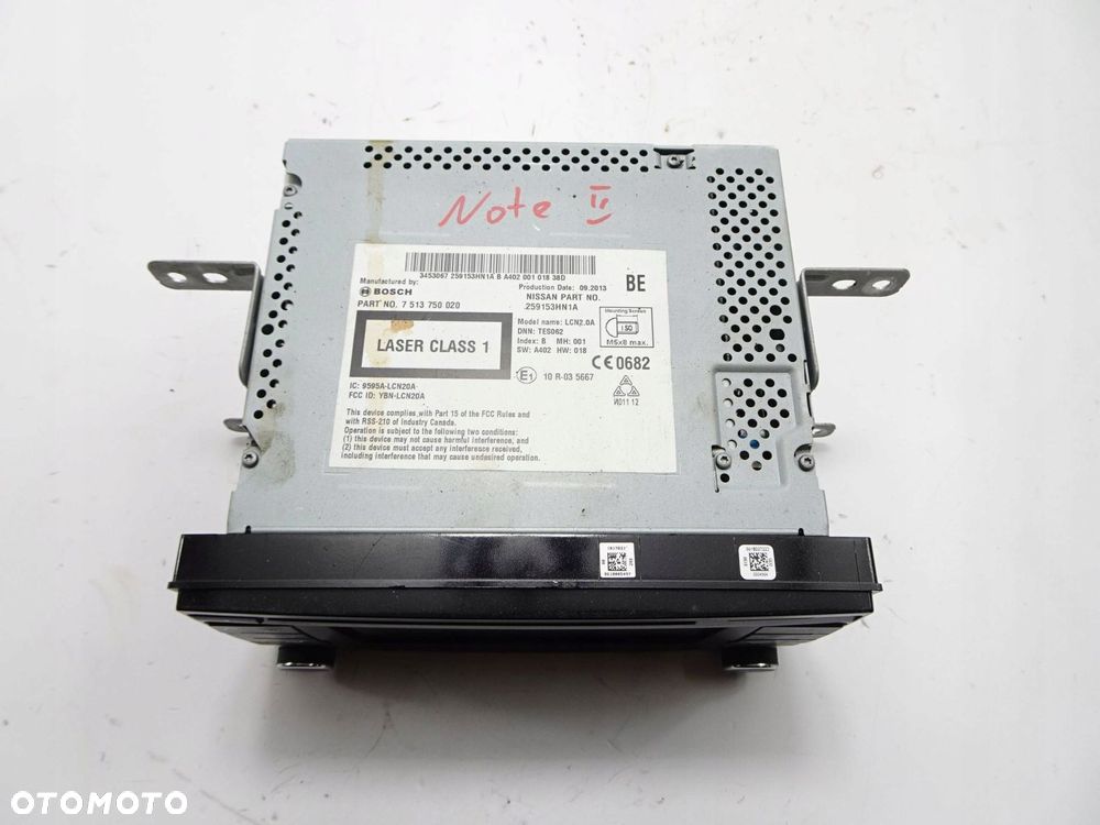 radio cd nissan note e12 - 5