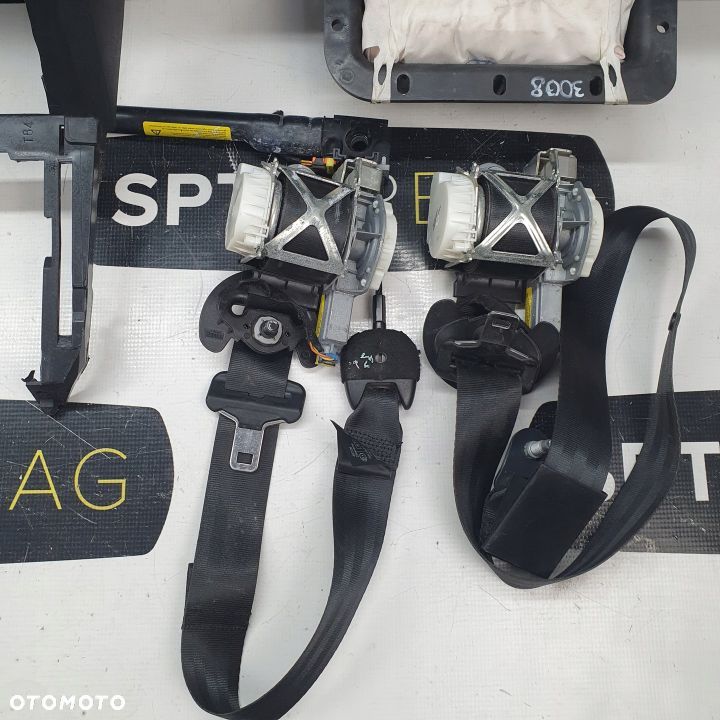 PEUGEOT 3008 DESKA ROZDZIELCZA KONSOLA KOKPIT PULPIT PODUSZKI AIRBAG AIR BAG PASY KIT SET - 7