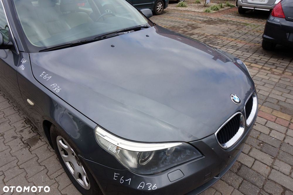 MASKA ZDERZAK BŁOTNIKI LAMPY 5 E61 A36 XENON ADAPTVE SPRYSKI  BMW 2003-2007 SZARY TITANGRAU PRZÓD KOMPLETNY - 3