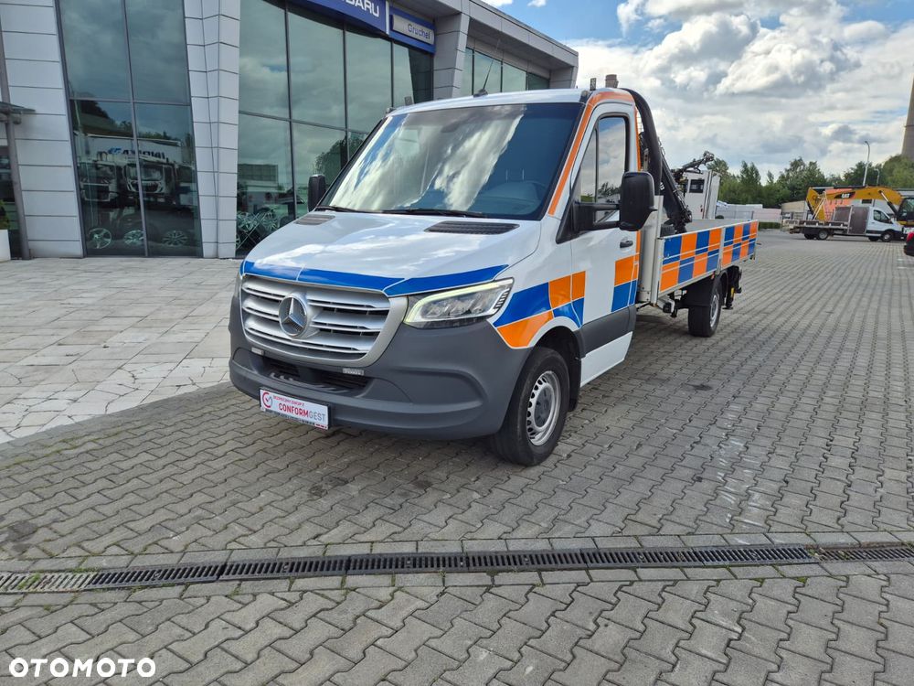 Mercedes-Benz Sprinter 316 CDi 7G Tronic Plus / AUTOMAT / SKRZYNIA / HDS HIAB 1T / 1 WŁ / SERWISOWANY / ORYGINALNY PRZEBIEG / BEZWYPADKOWY / W PEŁNI SPRAWNY / MOŻLIWOŚĆ TRANSPORTU / - 4