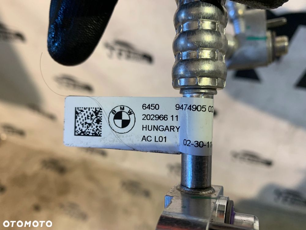 WĄŻ PRZEWÓD RURA KLIMATYZACJI 9474905 BMW i4 G26 Gran Coupé i4 G26 Gran Coupé LCI - 4