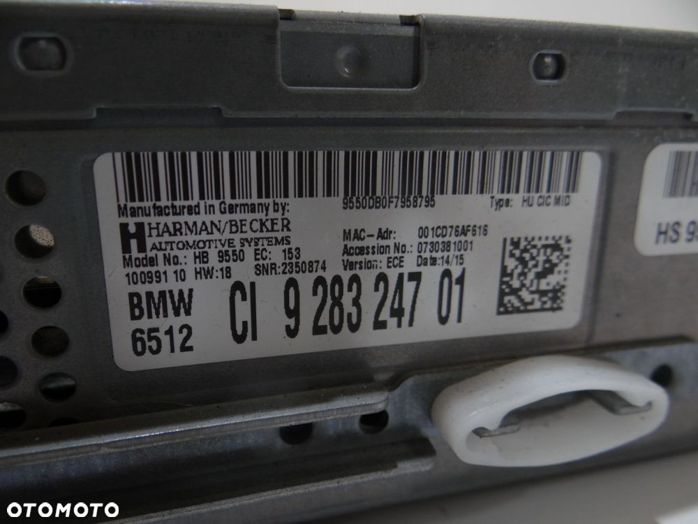RADIO CZYTNIK NAWIGACJI BMW X1 E84 LIFT 9283247 - 4