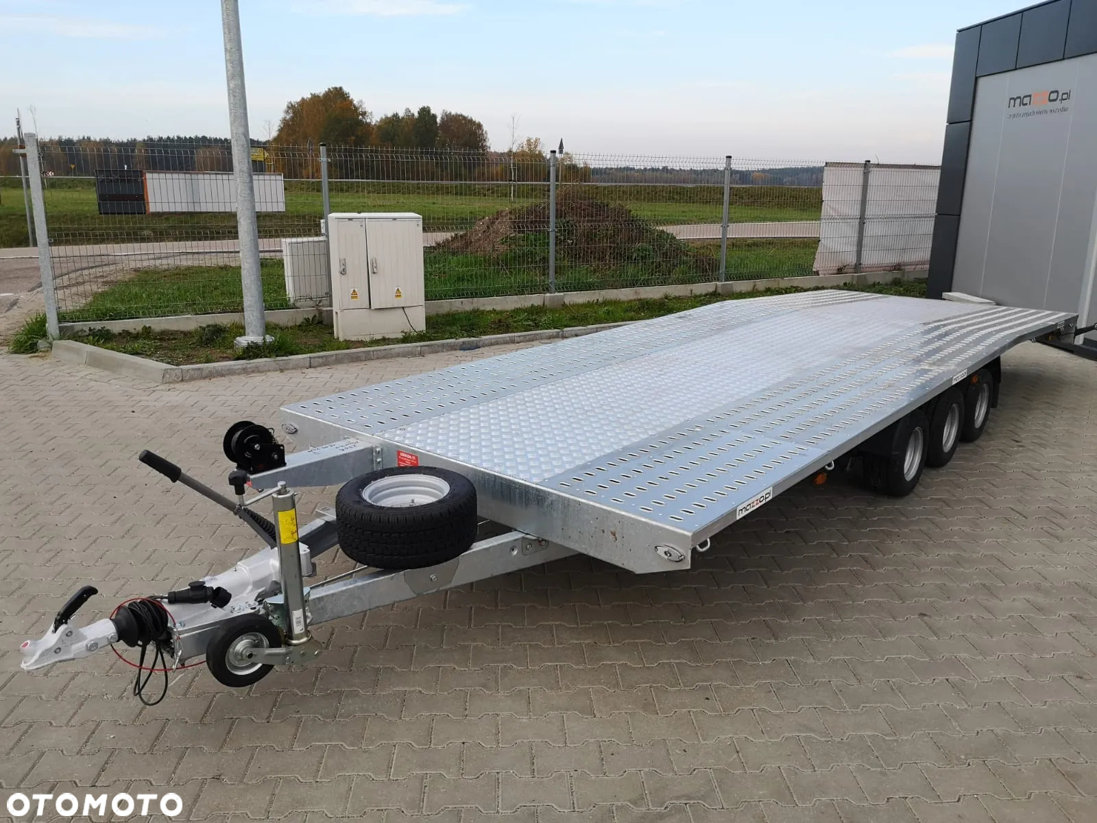 Boro Laweta 600x210cm DMC 3500 kg IDEALNA POD BUSY koło zapasowe, wciągarka i AMORTYZATORY - 3