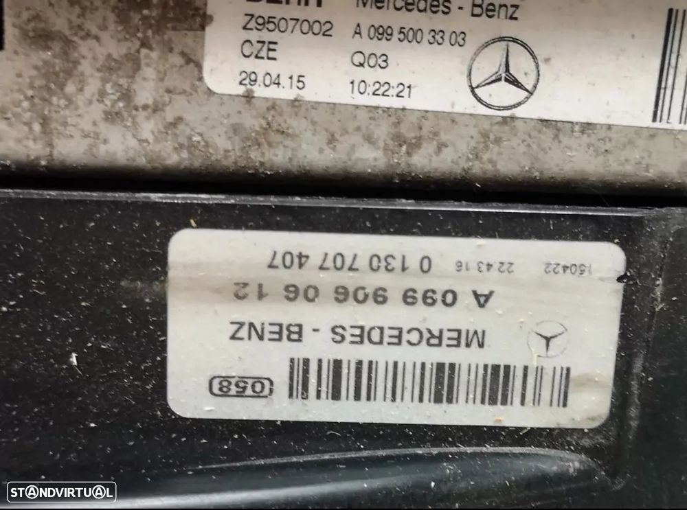 Conjunto Radiadores com Ventoinha ORIGINAL para Mercedes W222 S400 S500 Gasolina 2013+ - 15