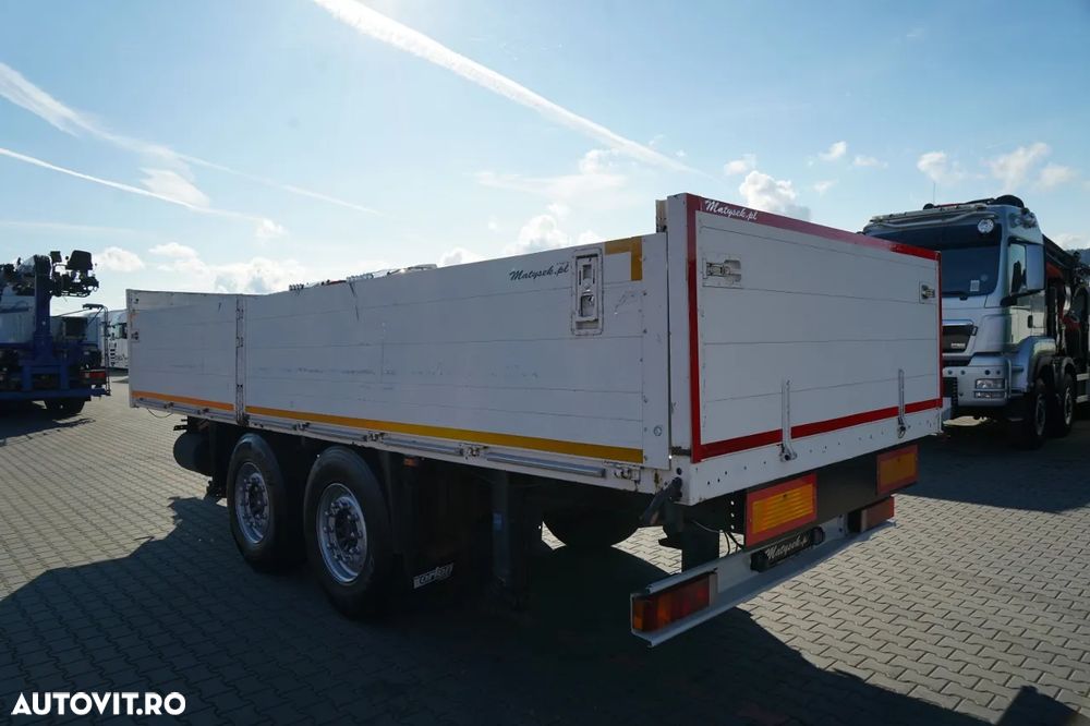 Orten REMORCA CU BALANȚĂ 6,5 M / PENTRU CONSTRUCȚII / AXĂ RIDICABILĂ / SAF / - 5