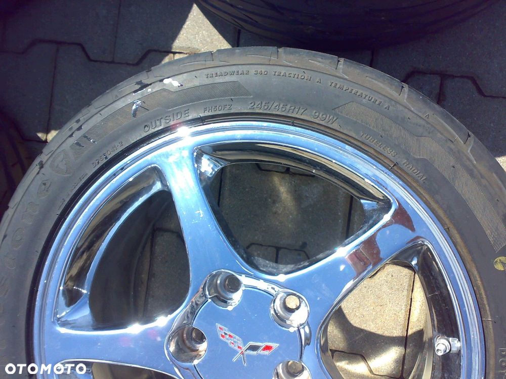 corvette c5 - koła felgi opony 17'' 18'' orginał 5x120 idealne - 3