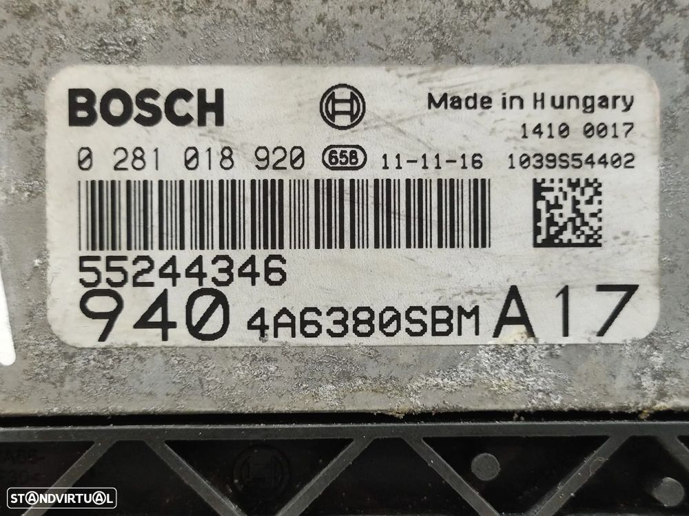 Centralina ECU Motor Bosch Alfa Romeo Giulietta 940 2.0 JTDM Original - 6