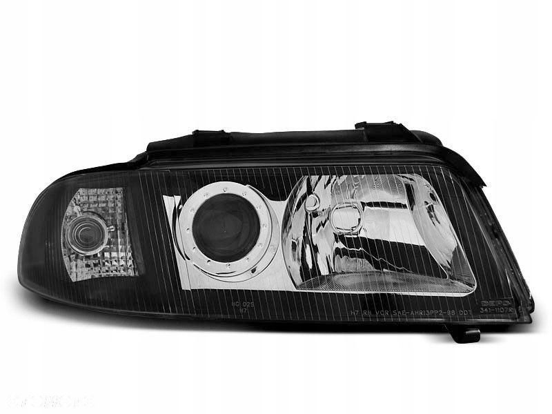 Lampy Reflektory Audi A4 99-00 Soczewki Black - 1