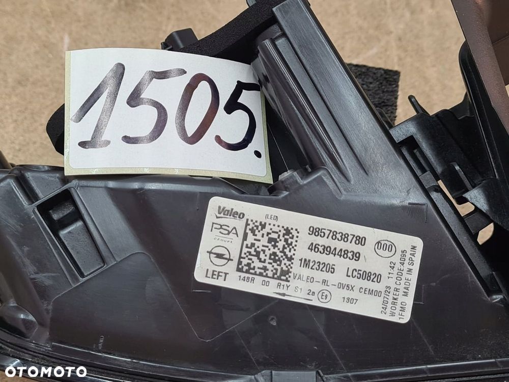 LAMPA TYŁ LEWA TYLNA LED 9857838780 Opel Astra VI 2022-  L - 8