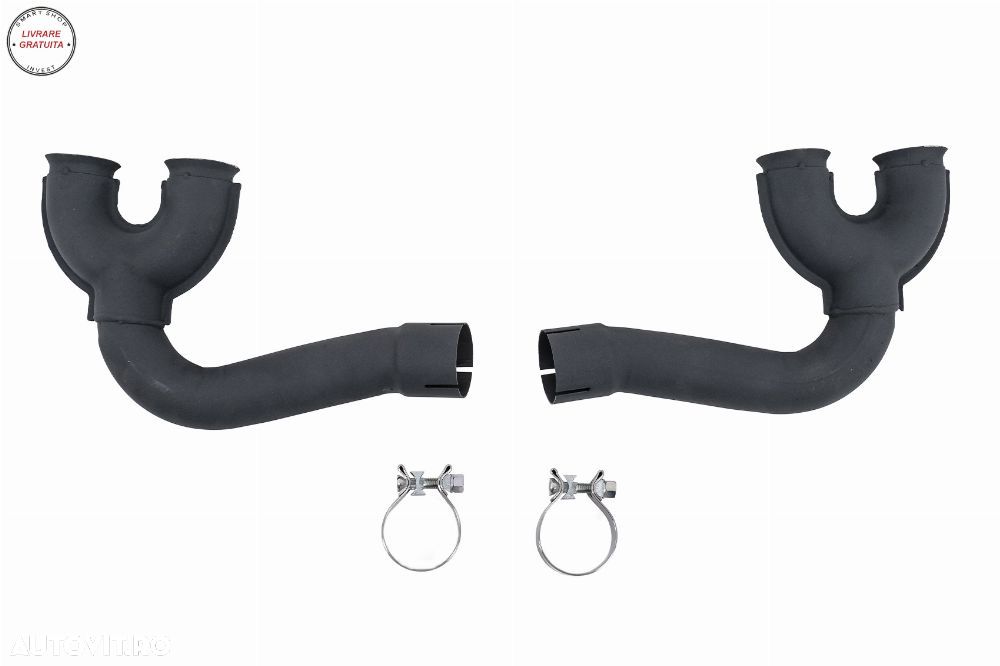 Difuzor Bara Spate Evacuare Dubla Audi Q8 S-Line (2018-2023) Evacuari Negre- livrare gratuita - 13