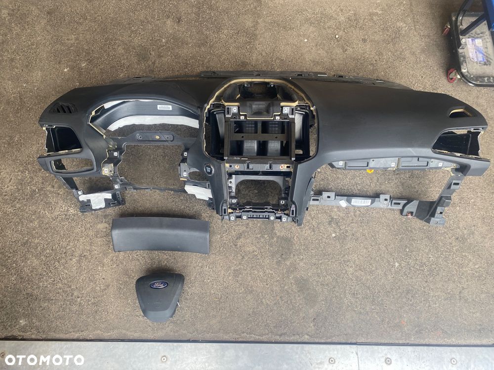 Ford S-max MK2  2 II LIFT galaxy MK4 18r DESKA KOKPIT PODUSZKI POWIETRZNE AIR BAG AIRBAG poduszka KIEROWCY w kierownicę PASAŻERA KOLANOWA  mk 2 mk 3 mk 4 galaxy S max Smax S-maks lift II 2 komplet poduszek galaxy - 1