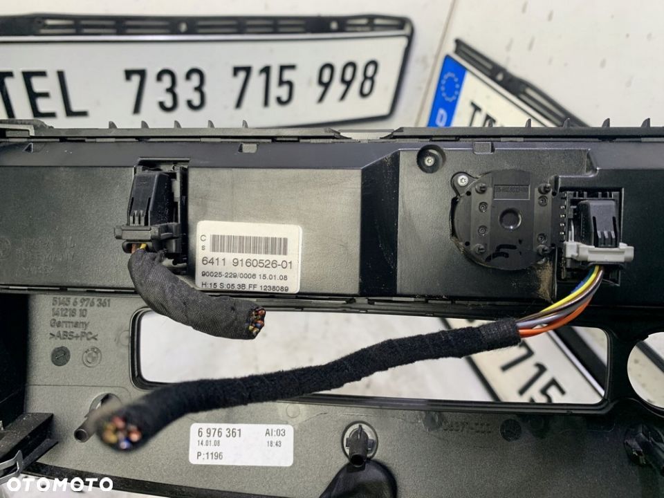 PANEL KLIMATYZACJI KLIMATRONIK 9160526 BMW E60 E61 - 3
