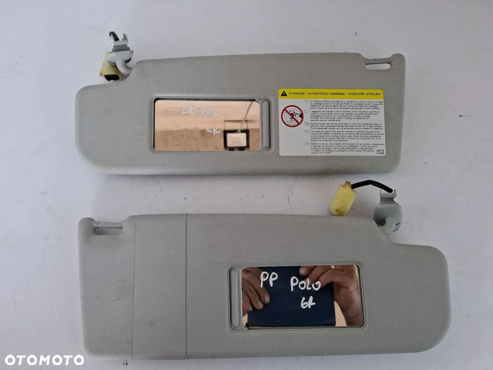 Osłona Przeciwsłoneczna Lewa/Prawa VW Polo 6R 6R0857551D 6R0857552D - 1