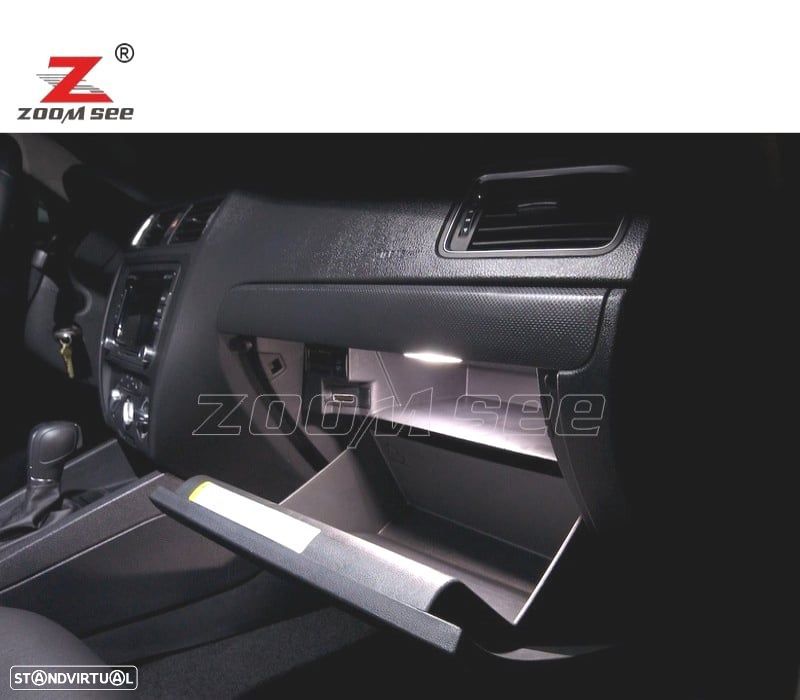 KIT COMPLETO DE 13 LÂMPADAS LED INTERIOR PARA VOLKSWAGEN VW JETTA 6 MK6 MK VI SPORTWAGEN 2010-2014 - 5