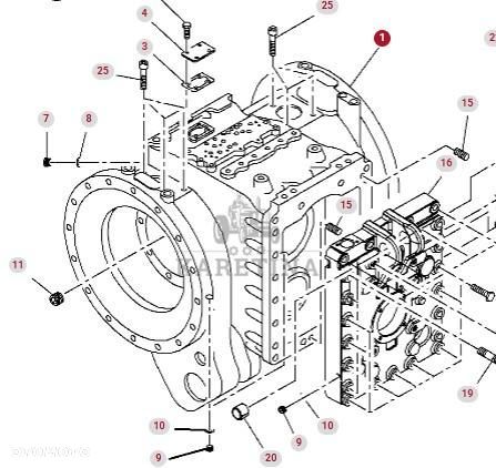 Massey Ferguson 8470 8480 Obudowa Tylnego Napędu CZĘŚCI 926150050014