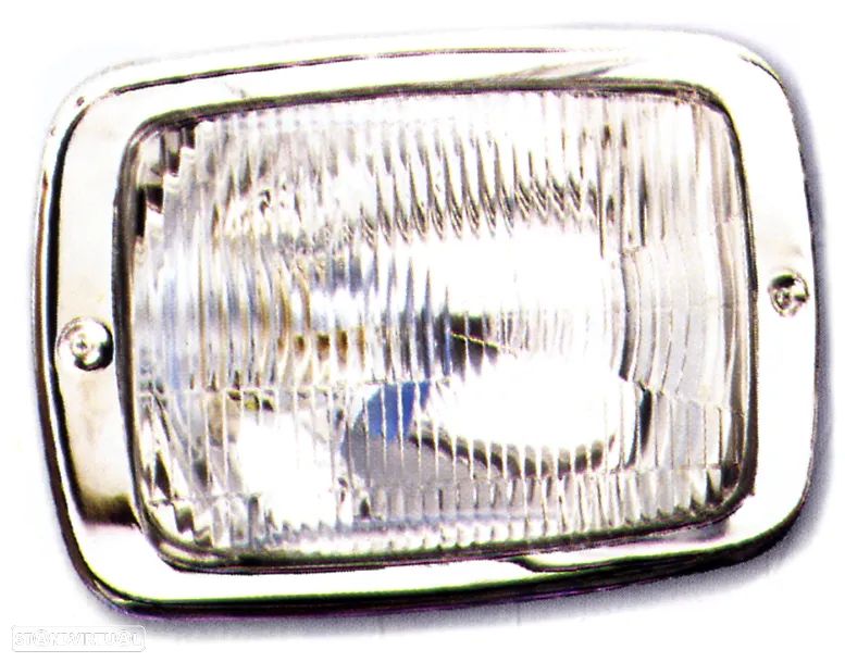 Faróis Farol H4 com aro cromado Mercedes Furgão HL125D HL125E - 2