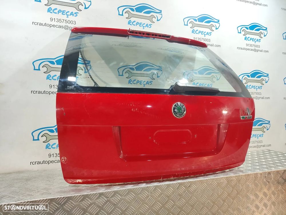 Porta Tampa Mala Skoda Octavia 2 II Carrinha 1Z5 VRS Fecho Puxador - 2