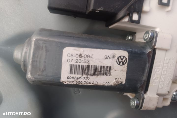 Macara geam spate stanga electrica 1K0959704AG  1K9839756A 1K9839402D - 3