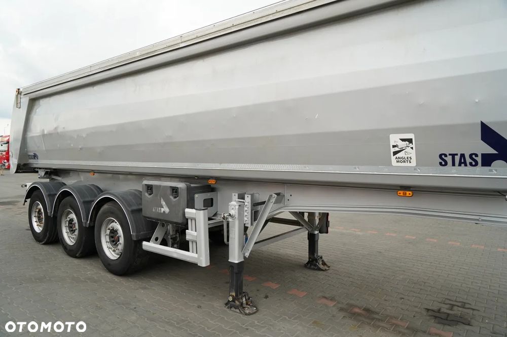 Stas WYWROTKA / 26m3 / ALUMINIOWA / OŚ PONOSZONA / SKRĘTNA  / OSIE SAF - 9