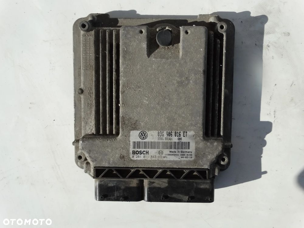 KOMPUTER STEROWNIK SILNIKA VW GOLF V 2.0 TDI AUDI SKODA SEAT 03G906016ET F-VAT - 1