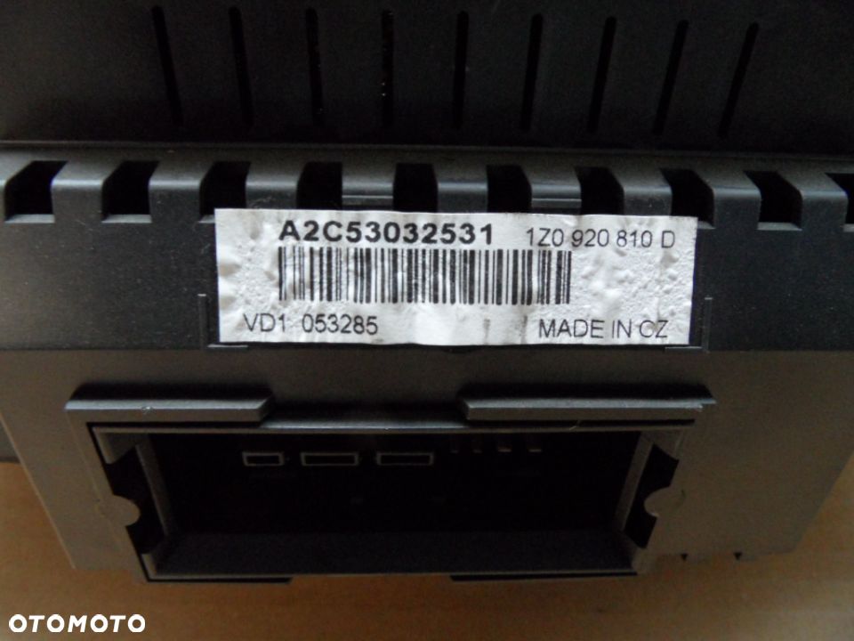 LICZNIK ZEGAR SKODA OCTAVIA II 1.9 TDI 1Z0920810D A2C53032531 1Z0920810D - 4