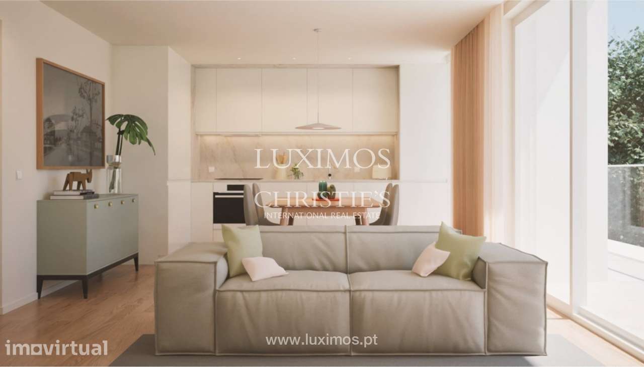 Apartamento T1 novo com terraço para venda no Matosinhos Sea Living, - Grande imagem: 5/16